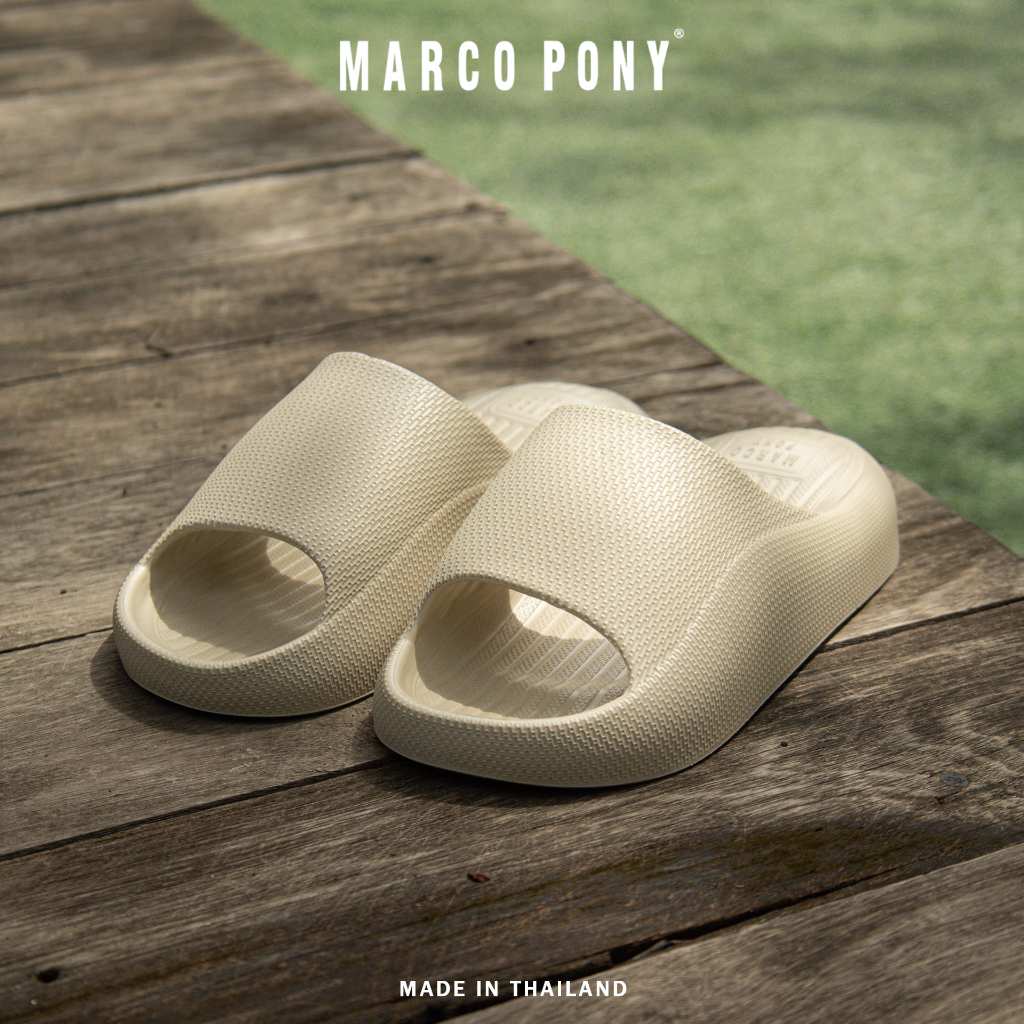 Marco Pony รองเท้าผู้หญิง สลิปเปอร์นุ่ม EVA นุ่มสบาย กันลื่น กันน้ำ รองเท้าอุ้งเท้าแมว MH9028