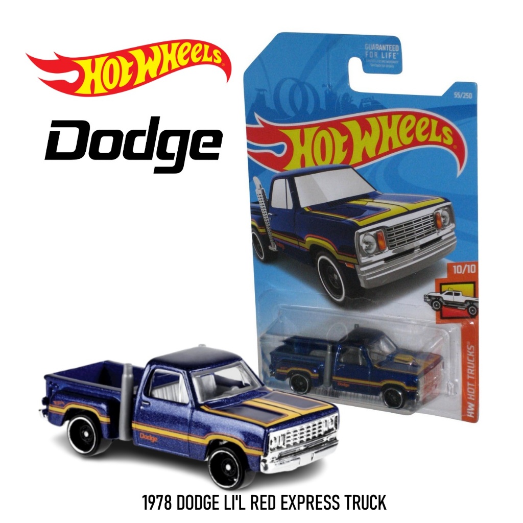 Hot Wheels 1978 Dodge Li'l Red Express Truck - 1:64 Scale Die Cast Collectible Vehicle