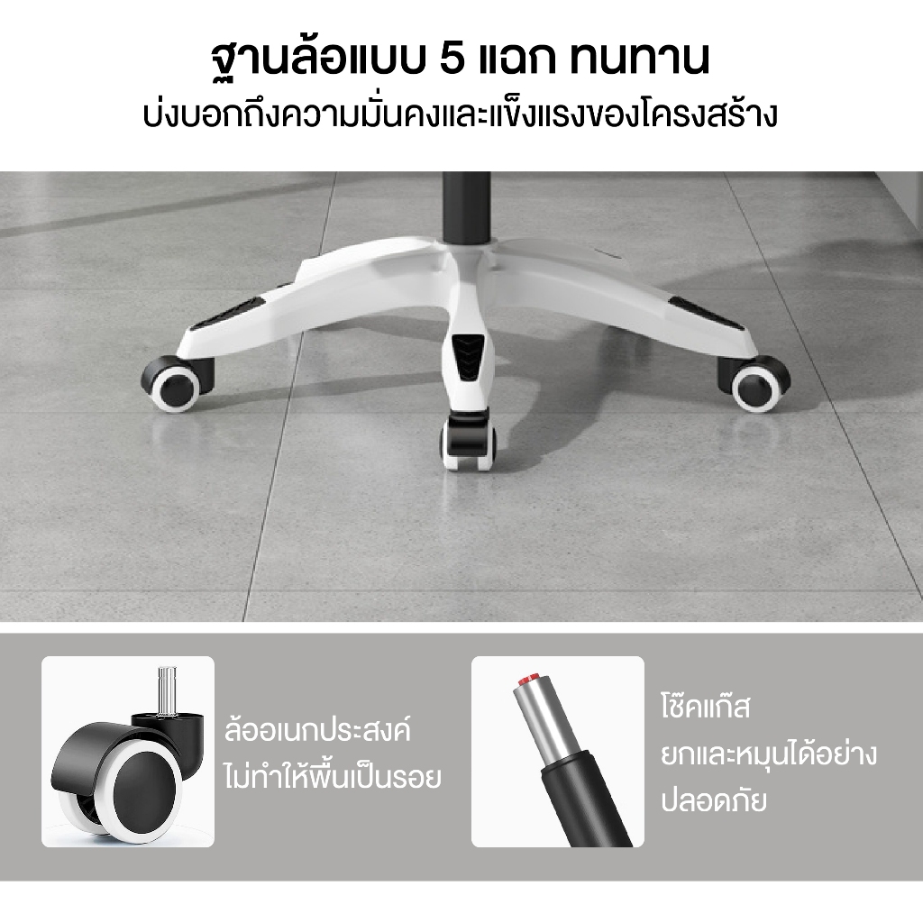 Elife เก้าอี้ทำงานเพื่อสุขภาพ Ergonomic Chair ปรับเอนได้ 150 องศา ออกแบบตามสรีระ ลดอาการปวดเมื่อย เหมาะสำหรับทำงานและเล่นเกม
