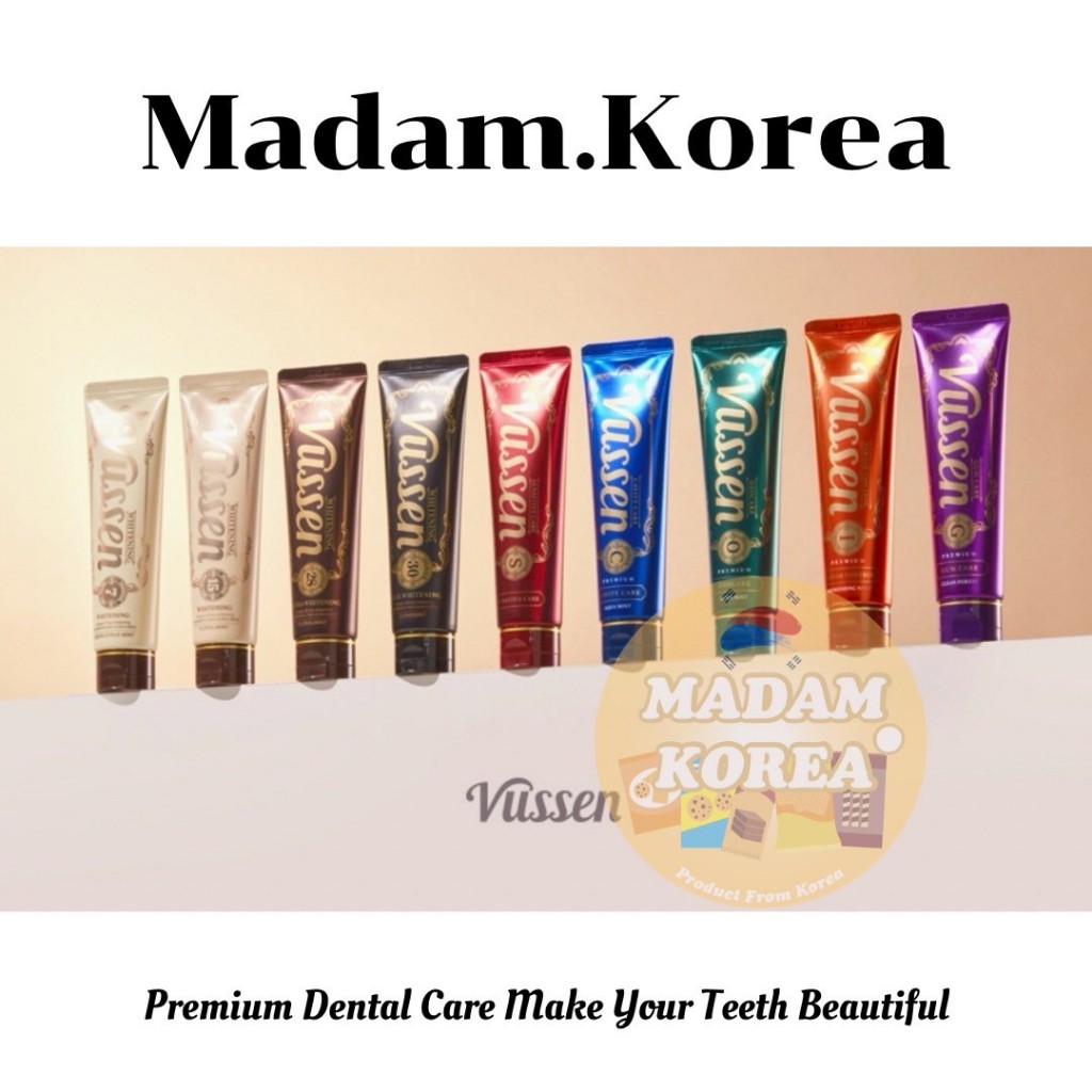 Vussen Whitening Fluoride Anti-bacteria Toothpaste พรีเมี่ยมยาสีฟัน ฟอก ...