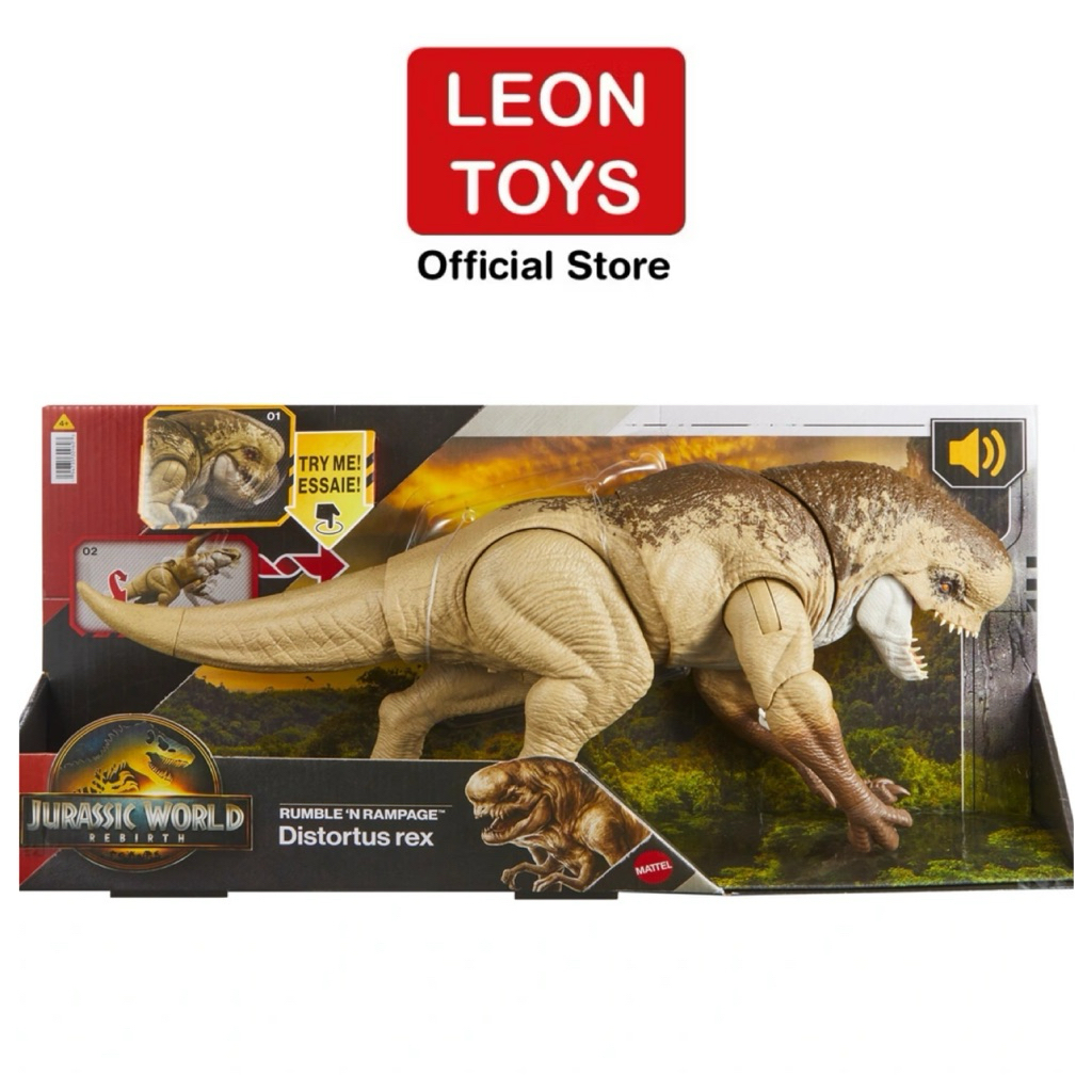 Jurassic World Rebirth Distortus Rex Rumble N Rampage Dinosaur Action ...