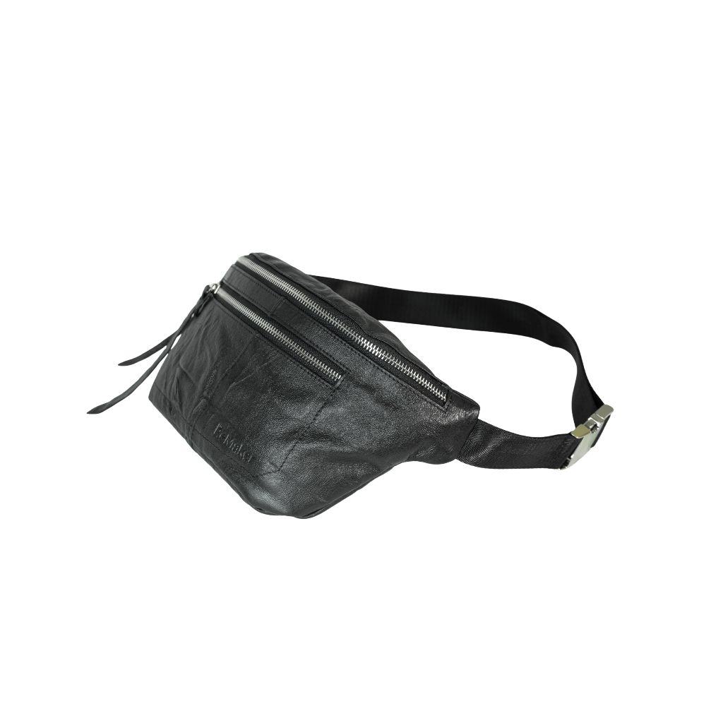 The ReMaker - กระเป๋าหนังแท้คาดอก รุ่น AMBIENTE | Upcycled หนังแกะแท้ ...