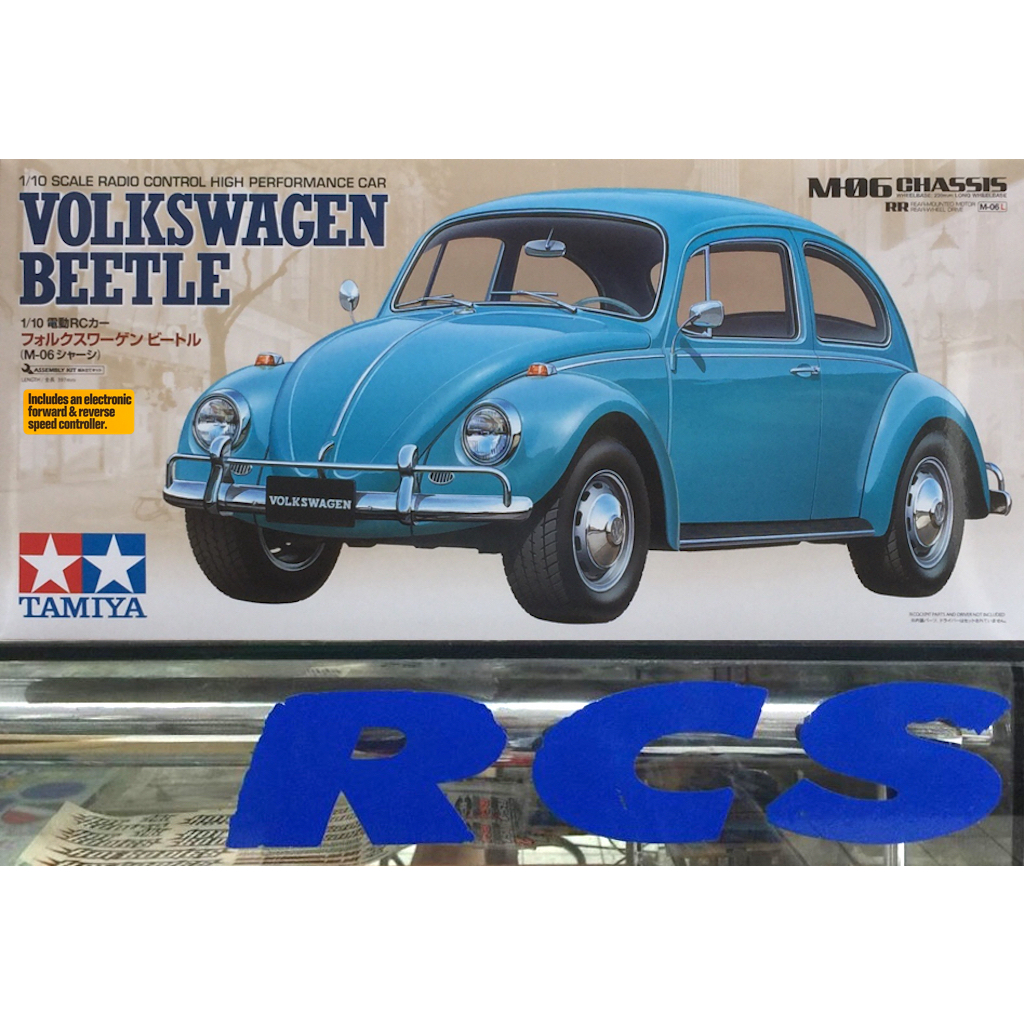 Tamiya 58572 – Volkswagen Beetle M-06 – Voiture RC 1/10 Propulsion Électrique – Kit à Monter