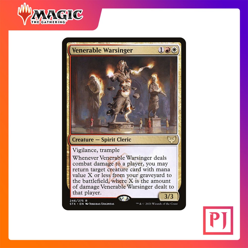 [MTG] Venerable Warsinger [STX] [MULTI] [RARE] [NORMAL] [ENG] (การ์ดเม ...