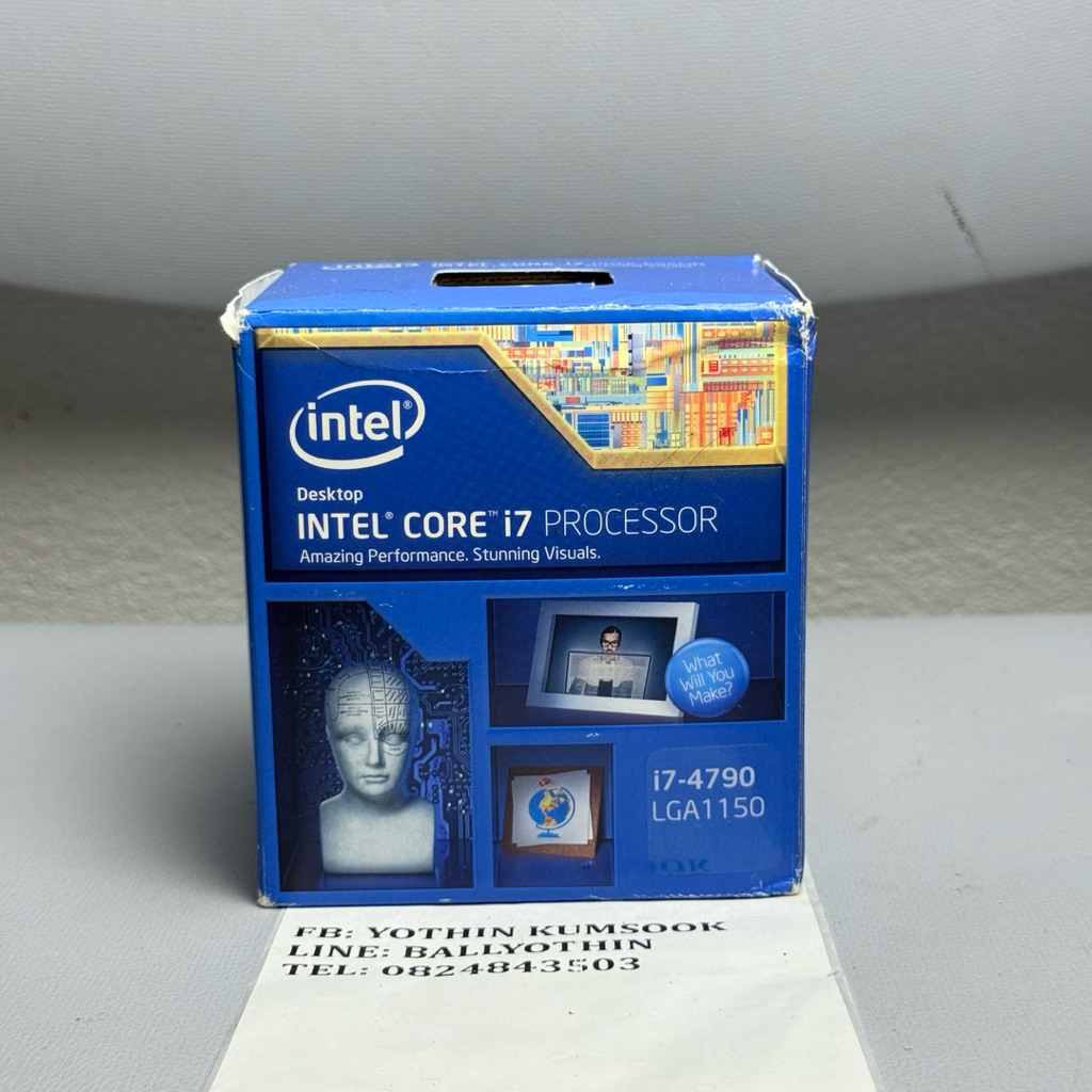 CPU INTEL CORE i7-4790 Socket 1150 ของใหม่ในกล่องไม่แกะซีล | Shopee ...