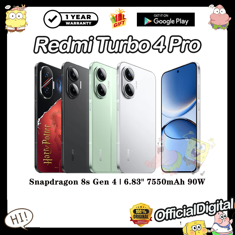 Xiaomi Redmi Turbo 4 Pro Harry Potter Edition 6,83 16 / 512 7550mAh