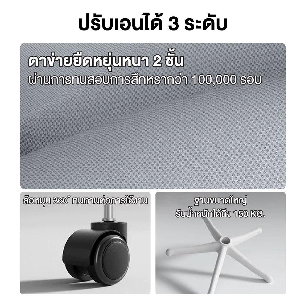 Elife Ergonomic Chair เก้าอี้ทำงานเพื่อสุขภาพ ปรับเอนได้ตามหลักสรีรศาสตร์ รองรับสรีระ ลดอาการปวดเมื่อยได้อย่างดีเยี่ยม