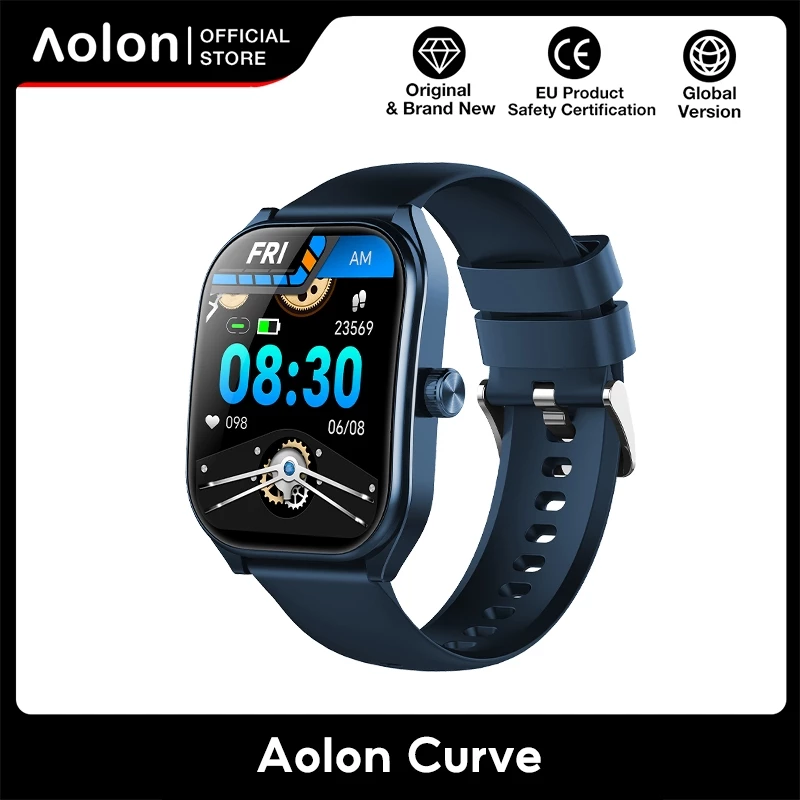 Aolon Curve 2.01'' จอใหญ่ สมาร์ทวอทช์ นาฬิกาจอโค้ง นาฬิกาวิ่ง นาฬิกาสมาร์ทวอทช์ โทรได้ นาฬิกาสุขภาพ smartwatch กันน้ํา