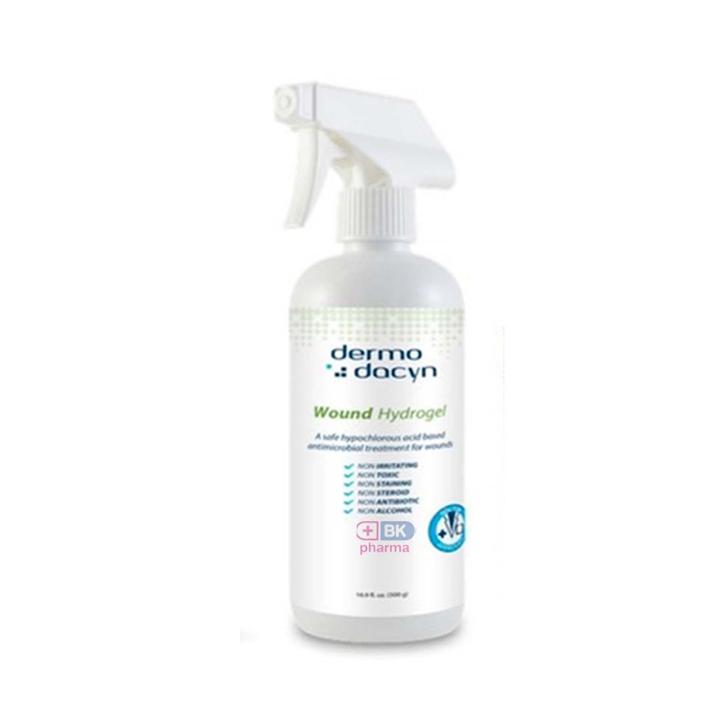 ขวดใหญ่ 500g สุดคุ้ม !!! Dermodacyn Wound Hydrogel / Wound Care Spray ...