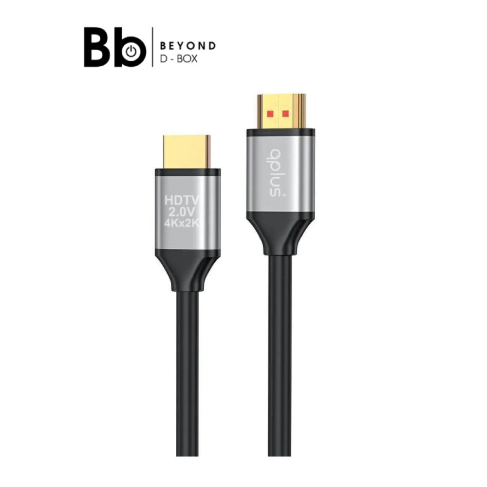 QPLUS สาย HDMI to HDMI Cable 4K ยาว 1.5 เมตร สี Black/Grey by BB Beyond ...