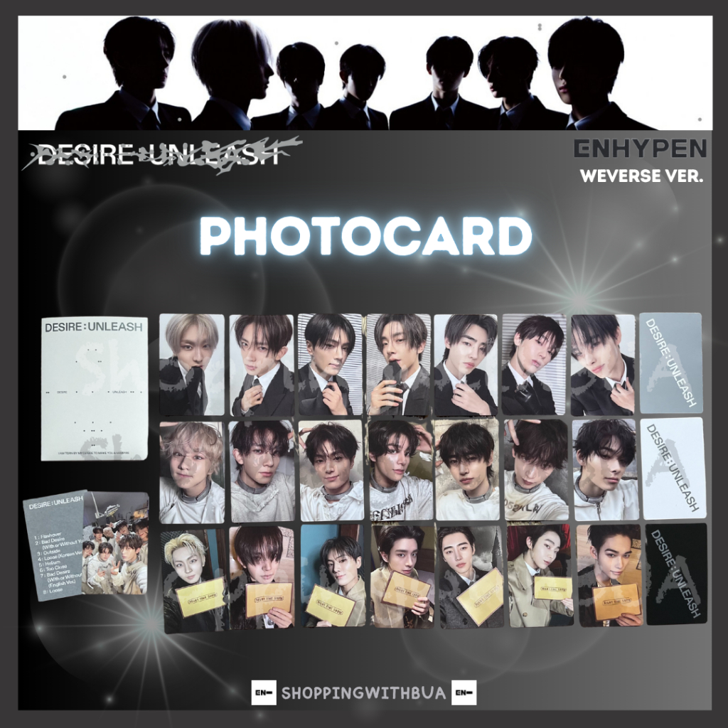 การ์ดแท้ ENHYPEN 6TH ALBUM DESIRE : UNLEASH Weverse Ver. | Shopee