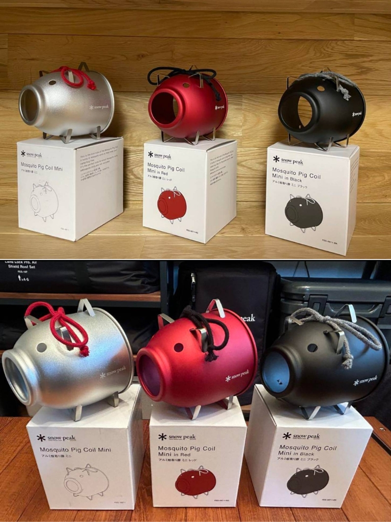 พร้อมส่ง] Snow Peak Mini Mosquito Pig Coil Silver/Red/Black (Snow