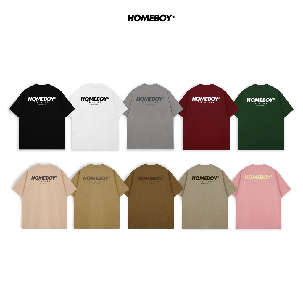 ️[ส่งเร็ว กทม. 1 วัน] ️HOMEBOY เสื้อ UNISEX รุ่น HB.BASIC.LOGO v.2 ...