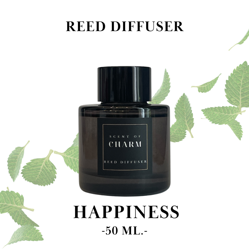 ก้านไม้หอม - REED DIFFUSER |- กลิ่น HAPPINESS - | ขนาด 50 ML | Shopee ...