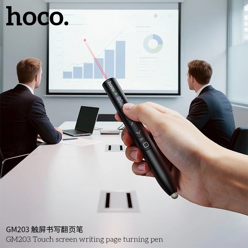 HOCO GM203 รีโมทพรีเซนต์ 2-in-1 เลเซอร์ พอยเตอร์ ควบคุมสไลด์ รองรับ ...