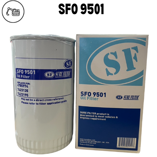 กรองเครื่อง Komatsu PC60-1-2,PW100-3 Sure Filter SFO 9501 ( 600-211 ...