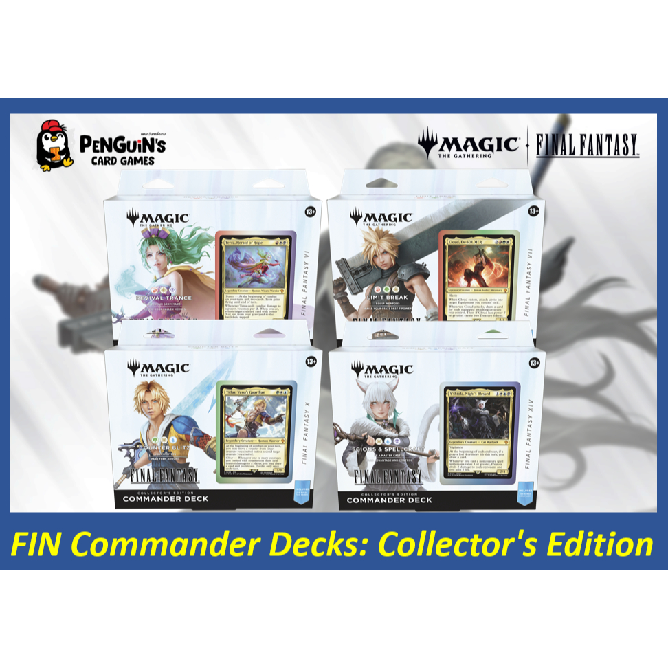 collector's edition final fantasy mtg Amazon.com: Magic: The Gathering - Final Fantasy Collector's Edition  Commander Deck Bundle main image 0