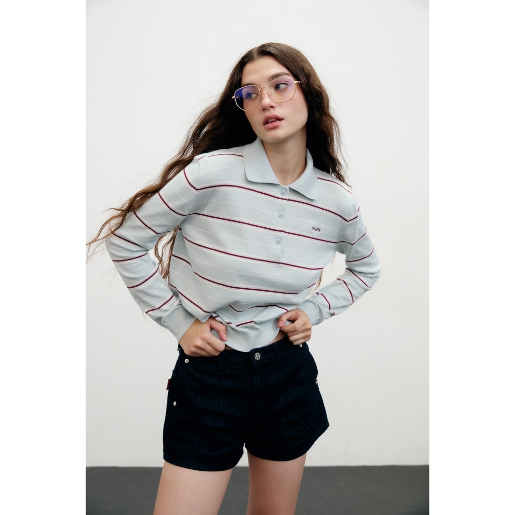 Bonnie Lofty Knit - Blue Stripe