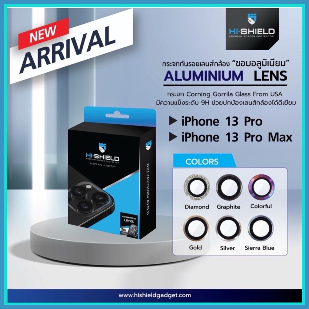 แหวนกันรอยเลนส์กล้อง(เลนส์อลูมิเนียม)Hi-Shield IP13 mini/13, IP 13 Pro ...