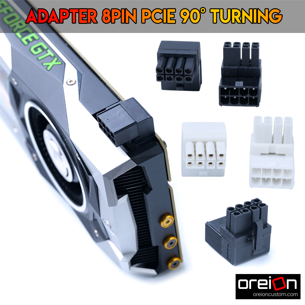 Turning Adapter 90° PCI-E 8PIN ตัวแปลง pin การ์ดจอ [พร้อมส่ง] | Shopee ...