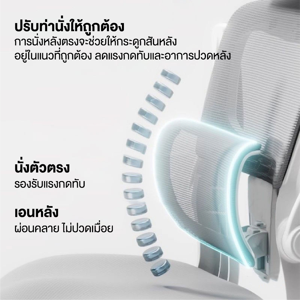 Elife Ergonomic Chair เก้าอี้ทำงานเพื่อสุขภาพ ปรับเอนได้ตามหลักสรีรศาสตร์ รองรับสรีระ ลดอาการปวดเมื่อยได้อย่างดีเยี่ยม