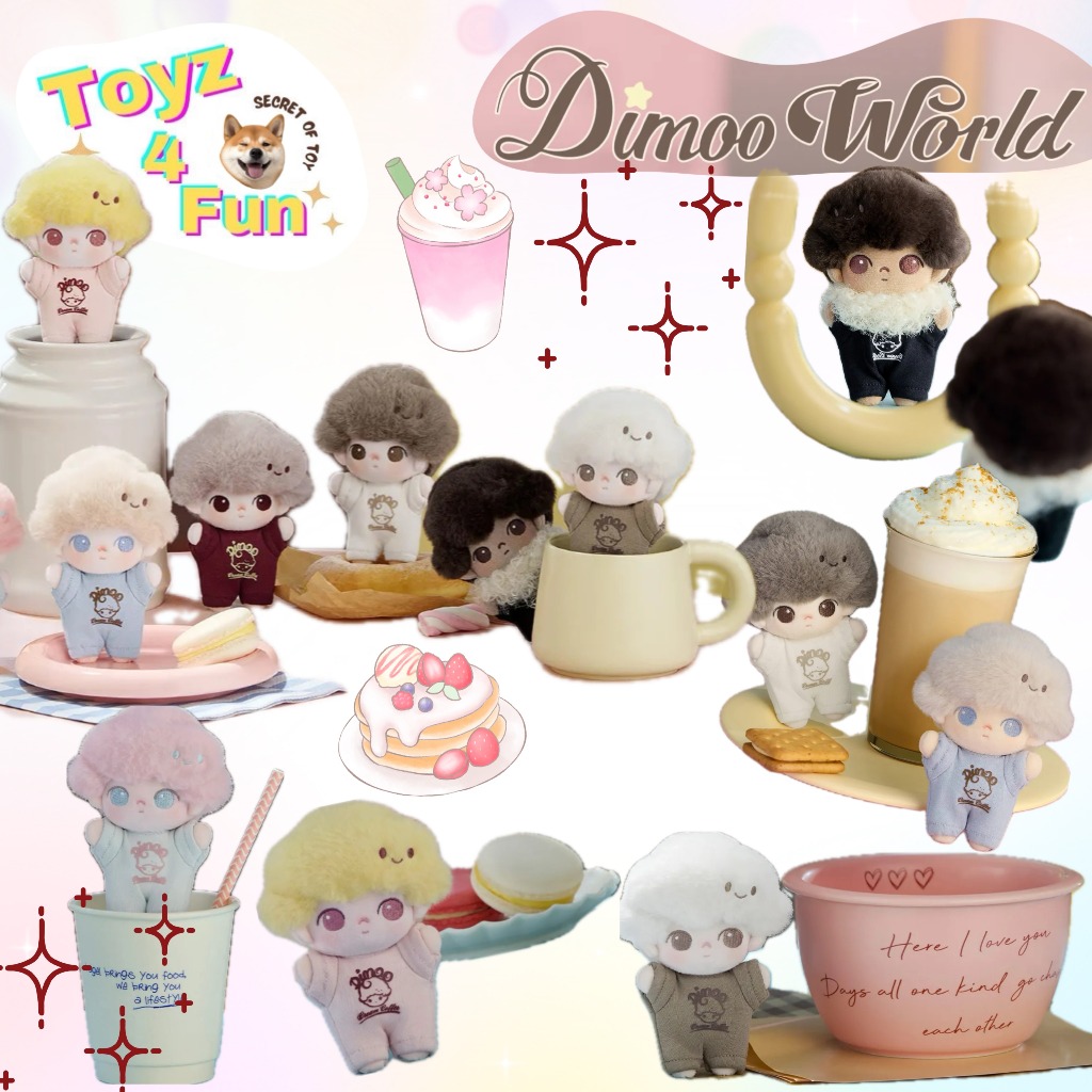 01Toyz4Fun: DIMOO Crush on Coffee อุปกรณ์ตุ๊กตาเสริมกระเป๋า (แบบสุ่ม ...