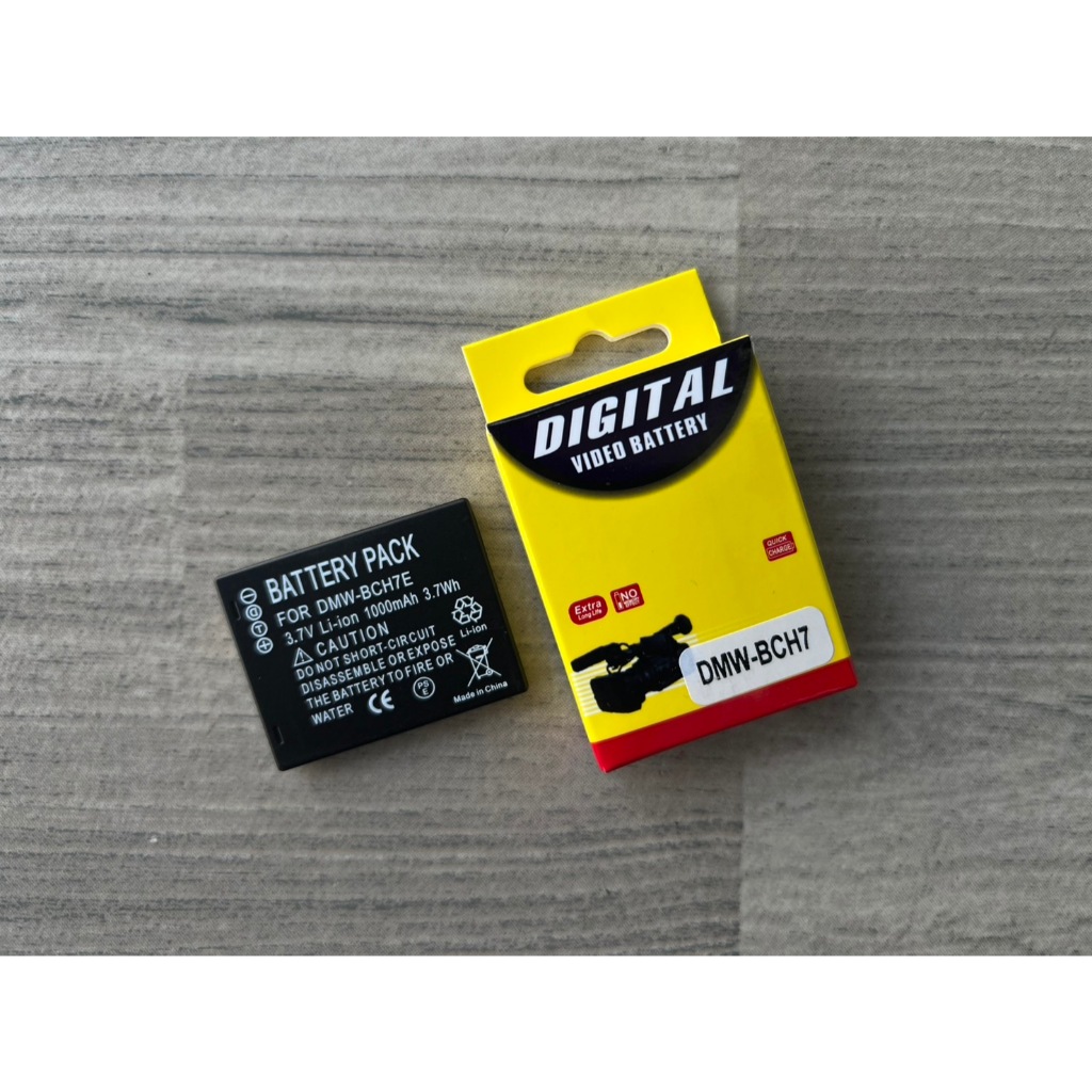 Brand DMW-BCH7 Li-Ion Rechargeable Digital Camera Battery with Case Compatible for Panasonic Lumix DMC-FP1 DMC-FP2 DMC-FP3 DMC-FT10 DMC-TS10