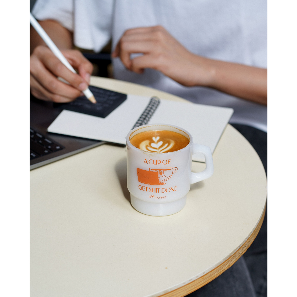 RISE COFFEE [A CUP OF GET SH*T DONE] MUG สุดชิคสำหรับคนทำงานสายโหด ขนาด ...