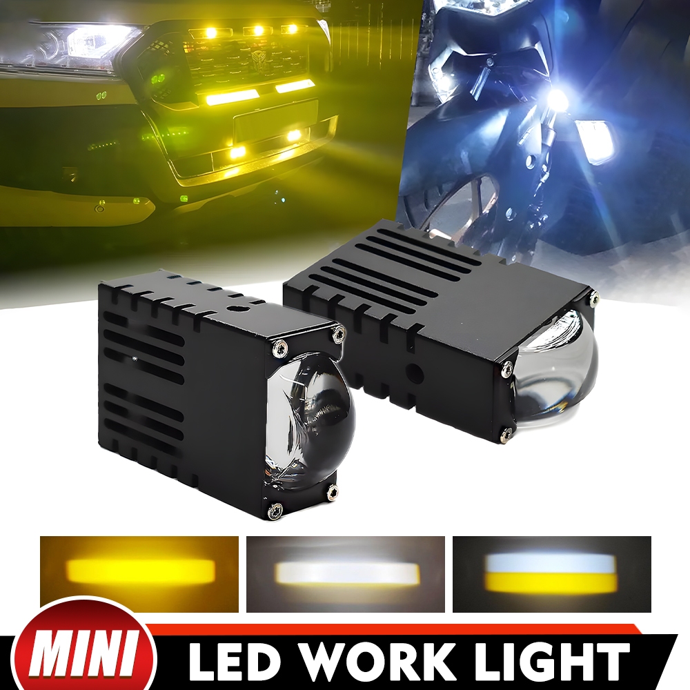 CO Light 2.5 นิ้ว Super Slim Yellow & White Dual Color Bi-LED Projector ...