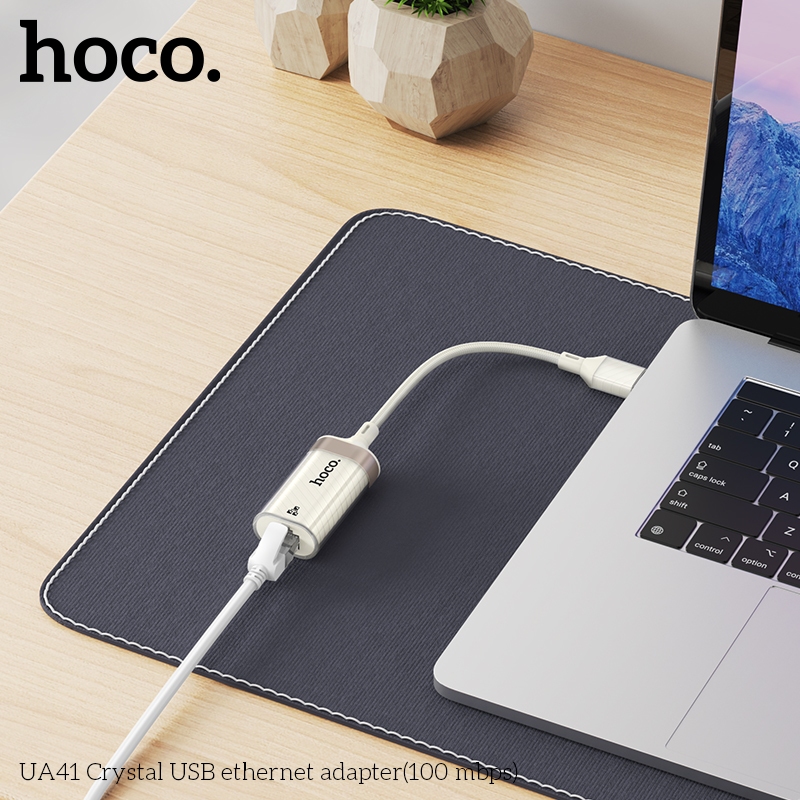 HOCO UA26 UA41 iโฟu/ TYPE C/ USB/ to RJ45 หางหนู Type C LAN Adapter ...