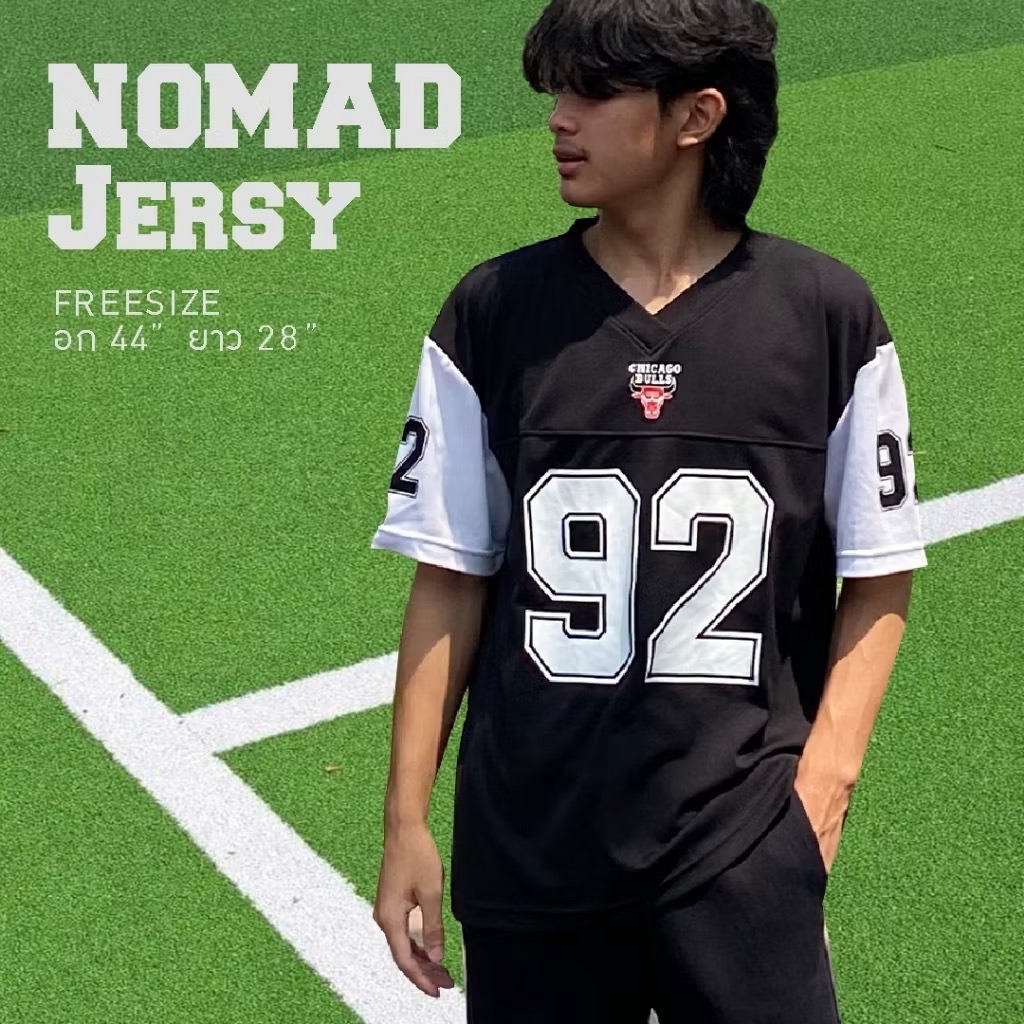 เสื้อบอลแขนสั้น Jersy ผ้ากีฬา
