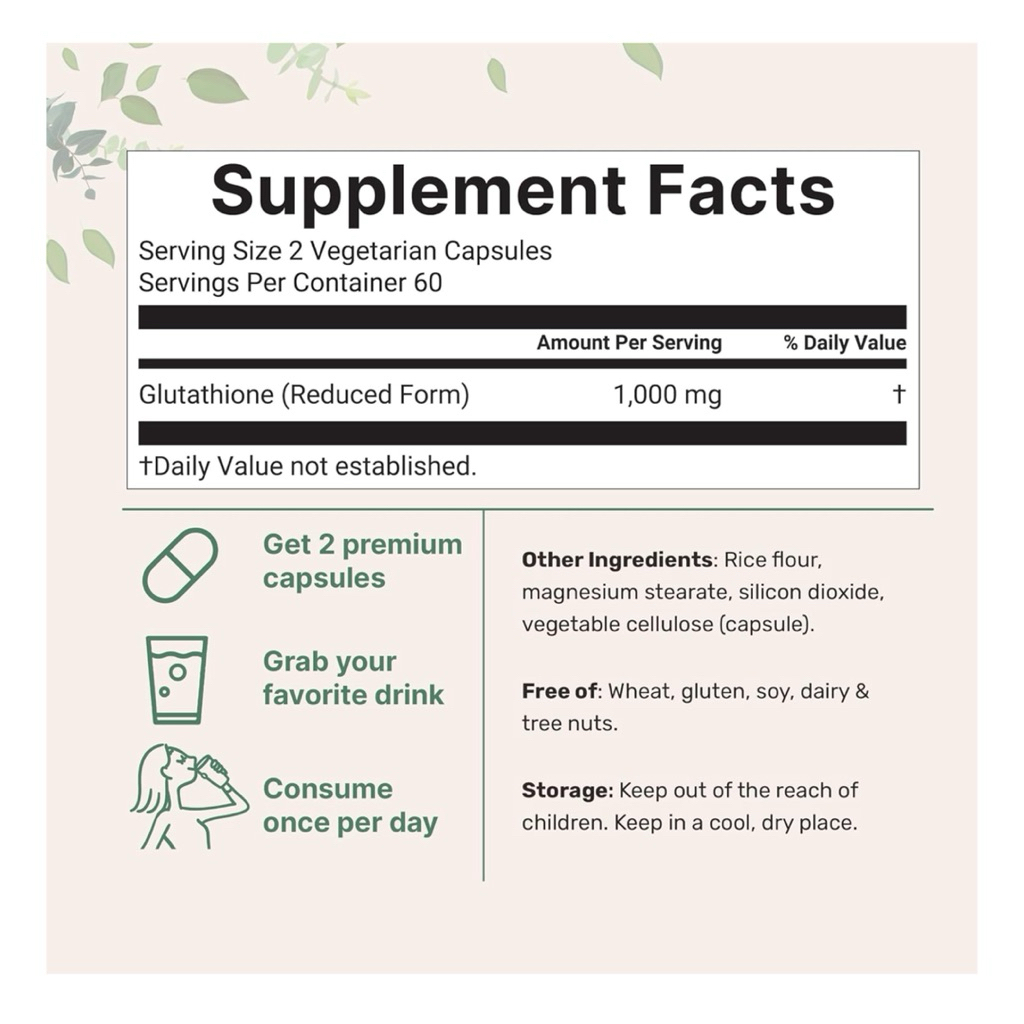 how much injectable glutathione per day เปิดรีวิวกลูต้า Reduced Form จากอังกฤษ กับสารสกัด พิเศษ ปรับผิวสวยแบบปลอดภัย