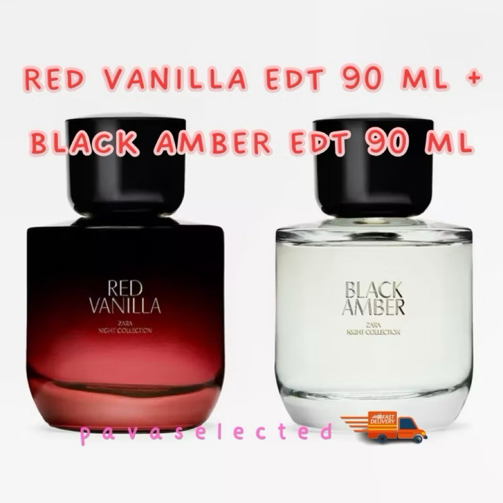 Parfum Zara Dark Amber Zara Parfum Red Vanilla And Black Amber