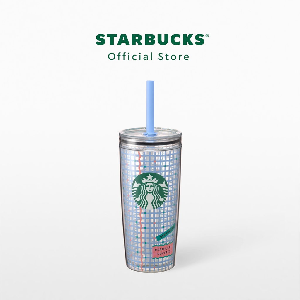 Starbucks Check Check Cold Cup 20oz. ทัมเบลอร์สตาร์บัคส์พลาสติก Tritan ...