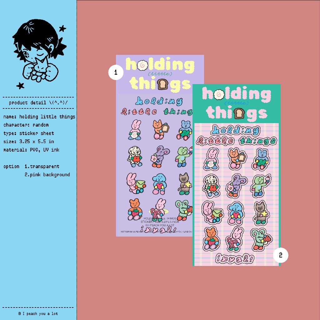 holding little things / sticker sheet | Shopee Thailand