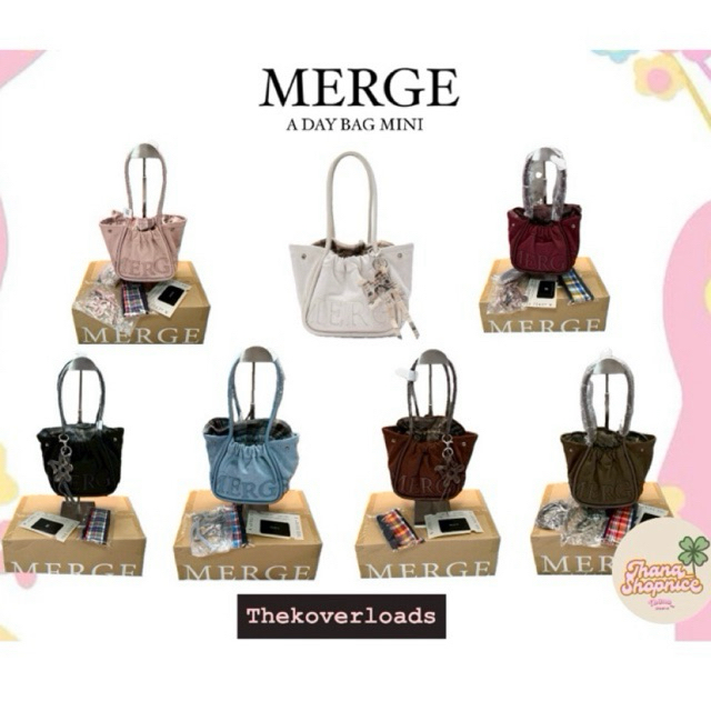 (พร้อมส่ง) กระเป๋า Merge A-Day Bag Mini in suede | Shopee Thailand