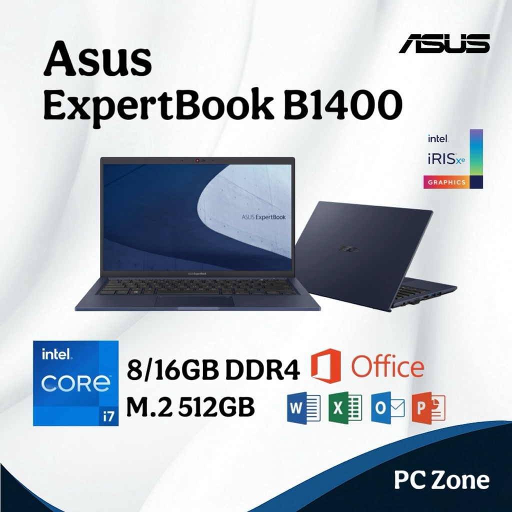 โน๊ตบุ๊ค I7Gen11/8/512GB รุ่น Asus ExpertBook B1400 | Shopee Thailand