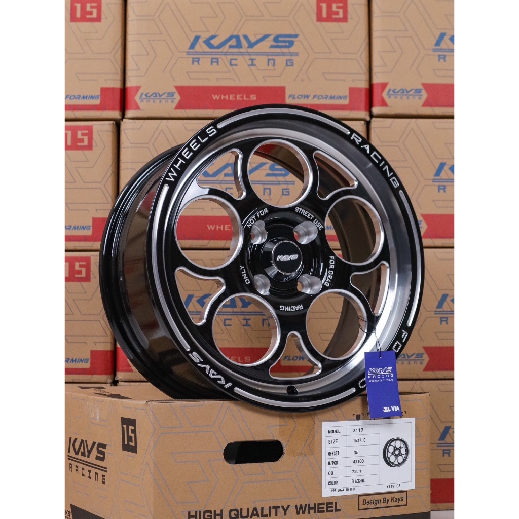 แม็ก ลูกโม่ ขอบ15 กว้าง7 4รู100 งานKAYS | Shopee Thailand