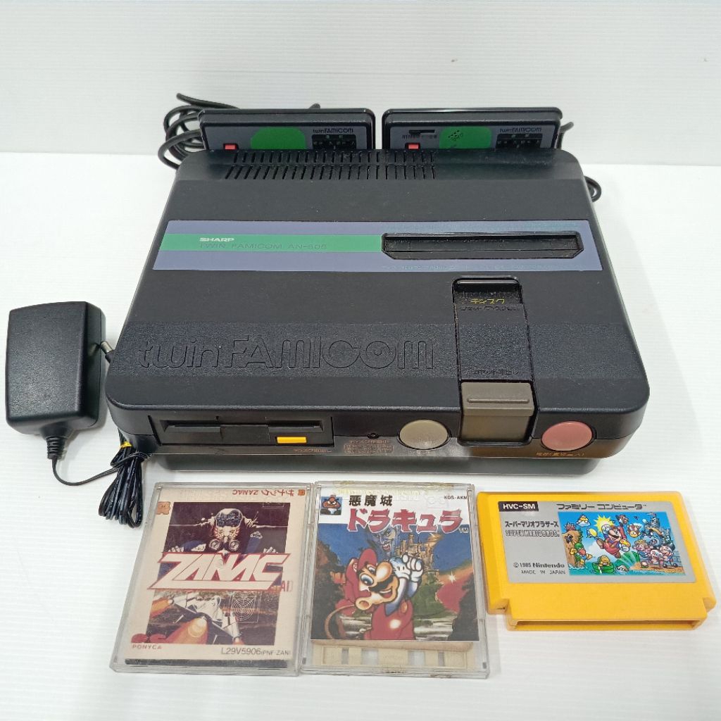 Famicom Sharp Twin จอยโทโบ ใช้งานได้เต็มระบบ ดิสและตลับ ไฟบ้านพร้อมเล่น ...