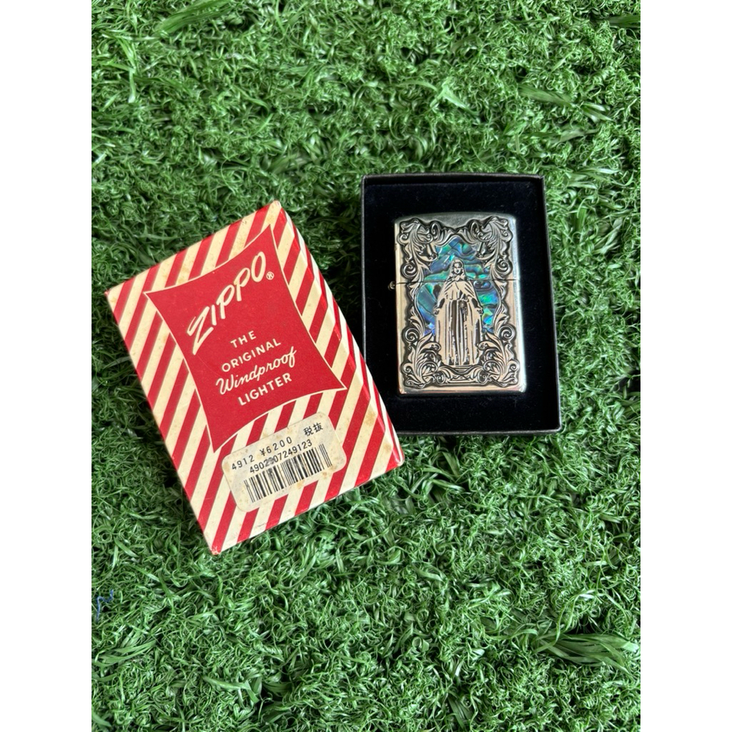 Zippo Oil Lighter Green Blue Shell-Maria made in USA | Shopee Thailand