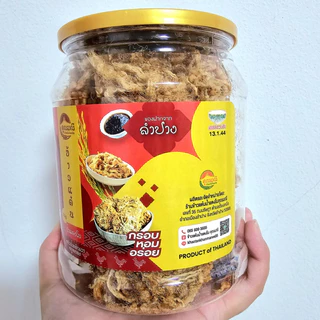 🍉ข้าวแต๋นน้ำแตงโมคุณมณี น้ำพริกเผาหมูหยอง กระปุก 300g  แผ่นจิ๋ว หอม กรอบ อร่อย ของฝากเมืองลำปาง🍉 photo