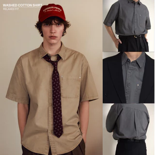 Common Until - Washed Cotton Relaxed Shirt