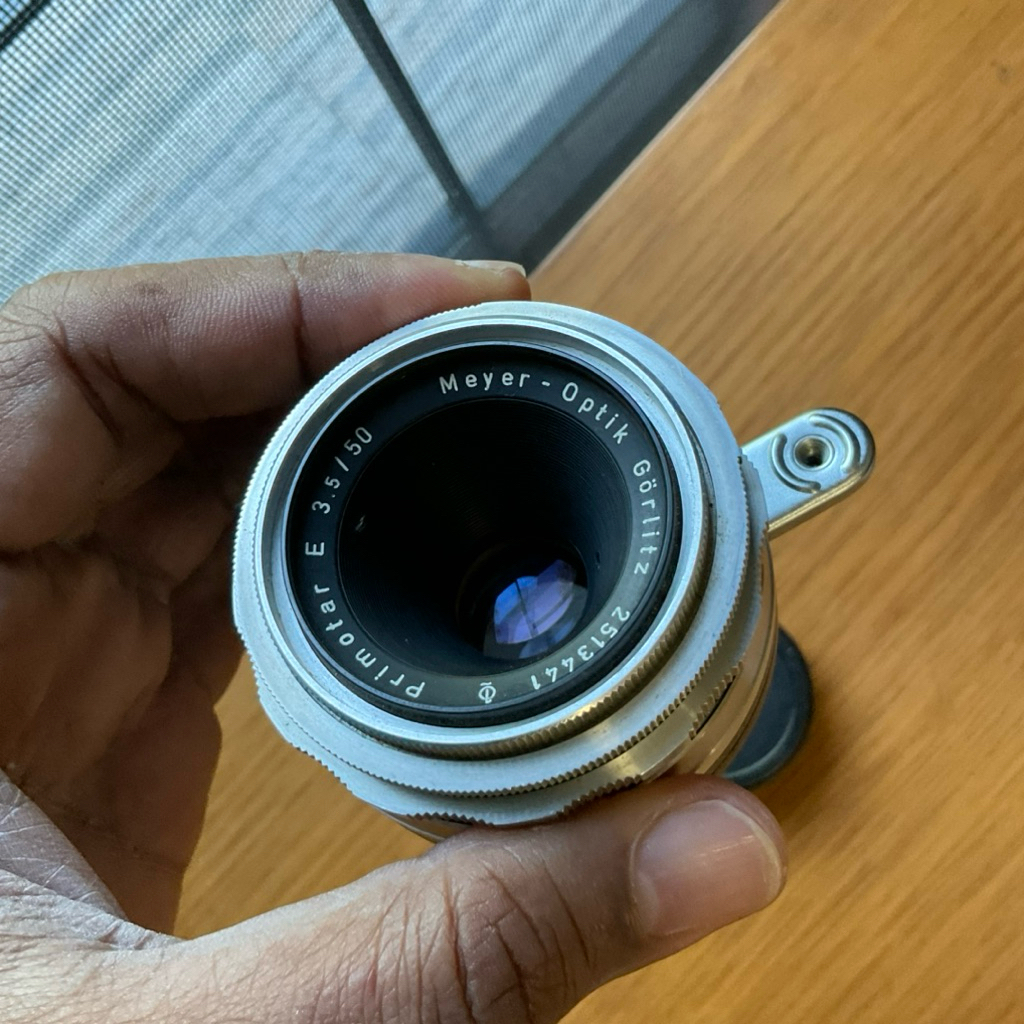 เลนส์มือหมุนMeyer Optik Gorlitz Primotar E 50mm f3.5 red V