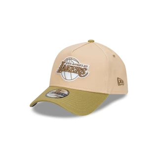 New Era หมวกรุ่น Los Angeles Lakers Beansprout 2-Tone Moss Green Visor Oat Milk 9Forty Af Cap