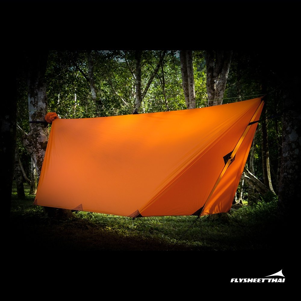 ฟลายชีท ทาร์ปเปลTarp Hammock 20d Ripstop Hexa 3.6x3 ฟลายชีทไทย Flysheet ...