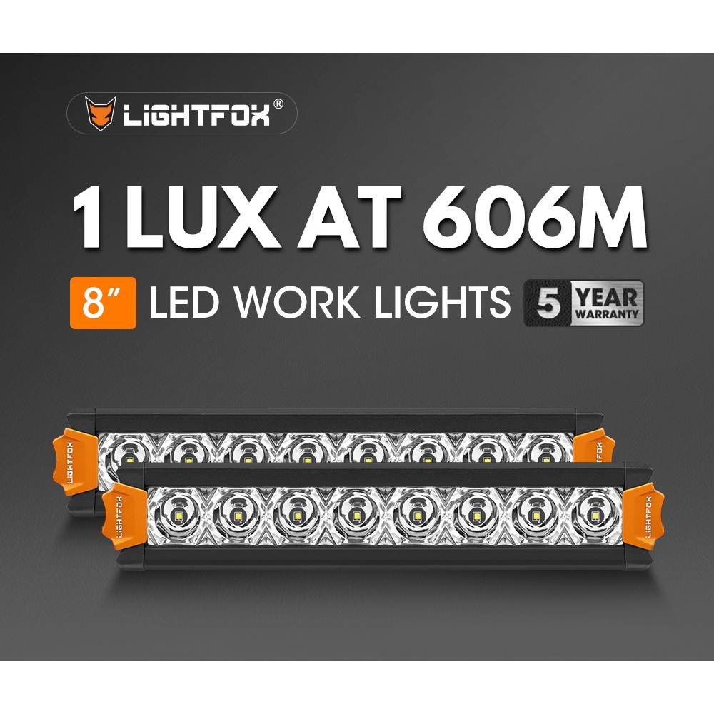 Lightfox 2x8 inch single row LED light bar พร้อมสายไฟ 2DT | Shopee Thailand