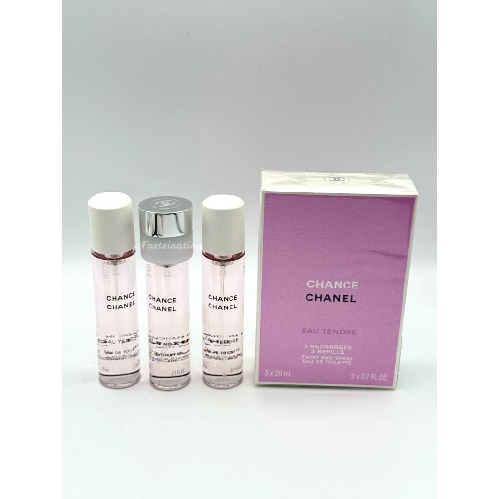 Chanel Chance Eau Tendre EDT Twist and Spray Refill 3x20ml(ไม่รวม