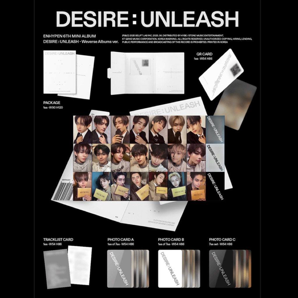 ✓พร้อมส่ง | ENHYPEN 'DESIRE : UNLEASH' [ไม่แกะซีล] | Shopee Thailand
