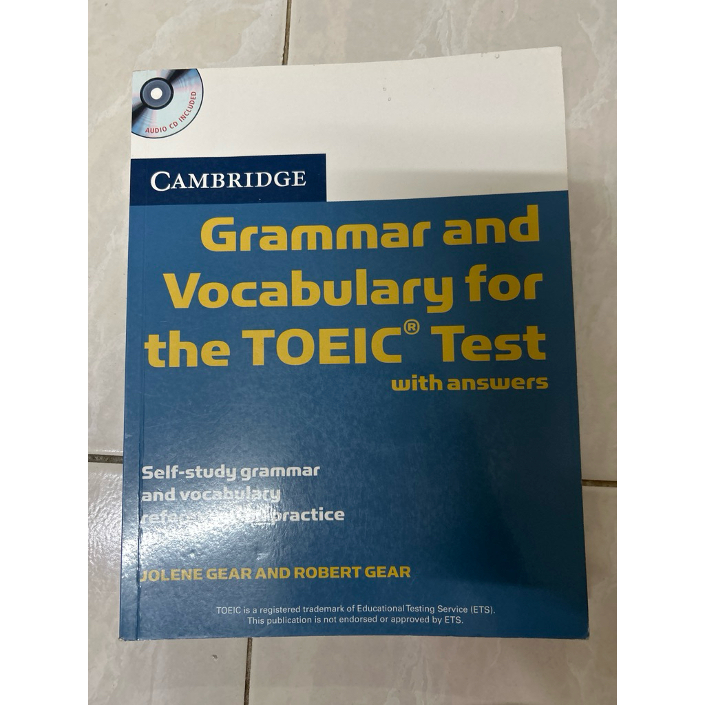 หนังสือ cambridge grammar and vocabulary for the toeic มีขีดเขียน 5% มี ...