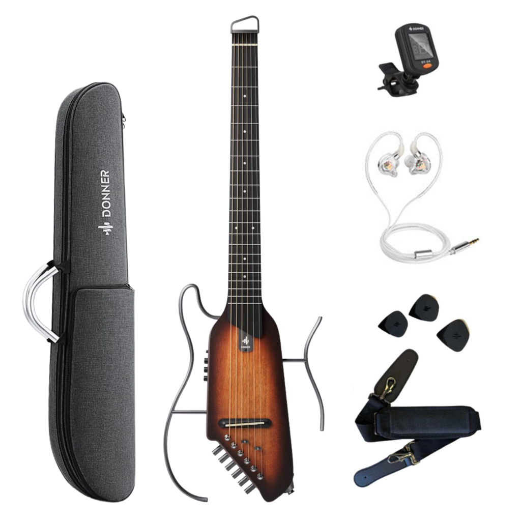 Donner HUSH-I サイレントアコースティックギター 初心者セット